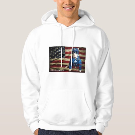Patriottische rex de tv-zender hoodie (Voorkant)
