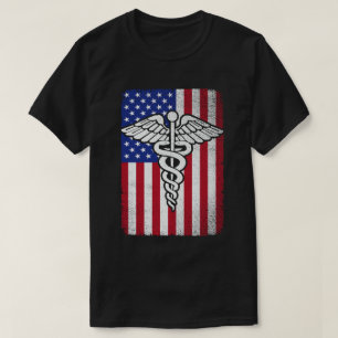 Patriottische RN Geregistreerd Verpleegster USA Am T-shirt
