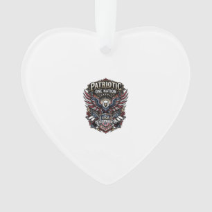 Patriottische Rock Eagle Crest Muziek Rock Metaal Ornament