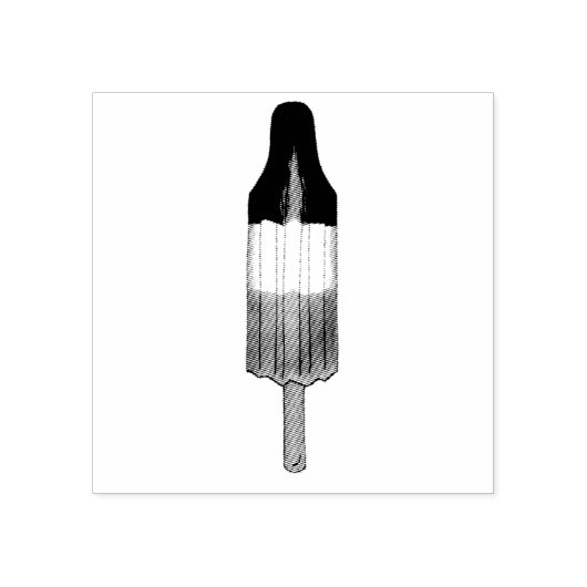 Patriottische Rocket Pop Ice Lolly Popsiche 4 juli Rubberstempel (Afrduk)