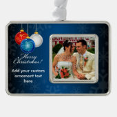 Patriottische rode Blauwe Ornamenten voor prettige (Voorkant)