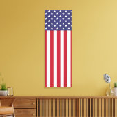 Patriottische rode, blauwe sterren en strepen vlag canvas afdruk (Insitu (Woonkamer))