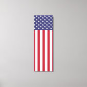 Patriottische rode, blauwe sterren en strepen vlag canvas afdruk (Voorkant)