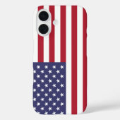 Patriottische rode, blauwe sterren en strepen vlag Case-Mate iPhone case (Achterkant)