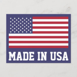 Patriottische rode, blauwe sterren en strepen vlag feestdagenkaart