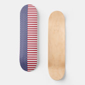 Patriottische rode, blauwe sterren en strepen vlag persoonlijk skateboard (Voorkant)