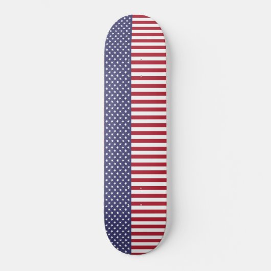 Patriottische rode, blauwe sterren en strepen vlag persoonlijk skateboard (Voorkant)