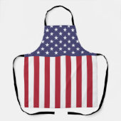 Patriottische rode, blauwe sterren en strepen vlag schort (Voorkant)