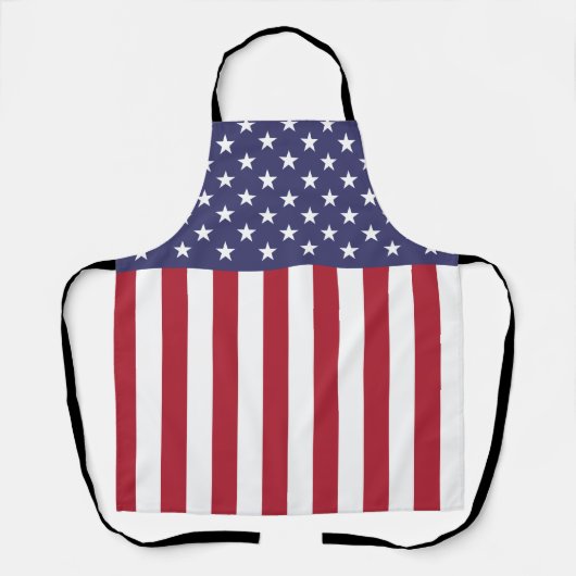 Patriottische rode, blauwe sterren en strepen vlag schort (Voorkant)