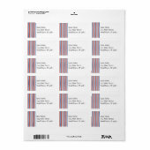 Patriottische rode blauwe sterren en Stripes Freed Etiket (Full Sheet)