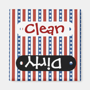 Patriottische rode blauwe sterren en Stripes Freed Magneet