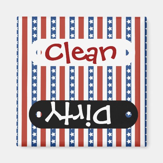 Patriottische rode blauwe sterren en Stripes Freed Magneet (Voorkant)