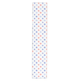 Patriottische Rode & Blauwe Sterren Medium Tafelloper
