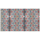 Patriottische rode blauwe sterren, roestvrij gorde tafelkleed (Voorkant (Horizontaal))