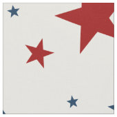Patriottische rode, blauwe sterren stof (Close Up)