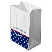 Patriottische rode, blauwe sterren Stripes Medium Cadeauzakje (Voorkant Gekanteld)