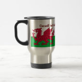 Patriottische rode draak van Wales Travel Mug of G Reisbeker (Links)