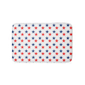 Patriottische rode en blauwe sterren badmat (Voorkant)
