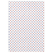 Patriottische rode en blauwe sterren op wit tafelkleed (Voorkant)
