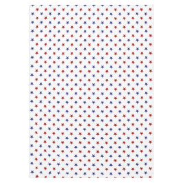 Patriottische rode en blauwe sterren op wit tafelkleed