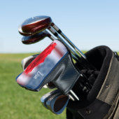 Patriottische Rode Rose Gepersonaliseerde Putter H Golfheadcover (Insitu)