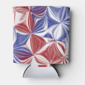 PATRIOTTISCHE RODE WITTE BLAUWE ABSTRACTE BLIKJESKOELER (Voorkant)