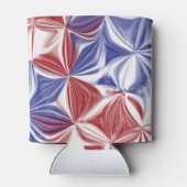 PATRIOTTISCHE RODE WITTE BLAUWE ABSTRACTE BLIKJESKOELER (Achterkant)