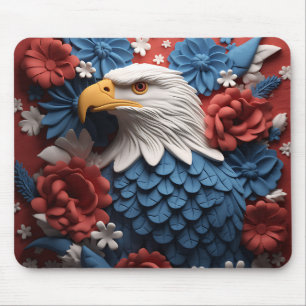 PATRIOTTISCHE RODE WITTE BLAUWE AMERIKAANSE ZEEARE MUISMAT