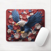 PATRIOTTISCHE RODE WITTE BLAUWE AMERIKAANSE ZEEARE MUISMAT (Met muis)