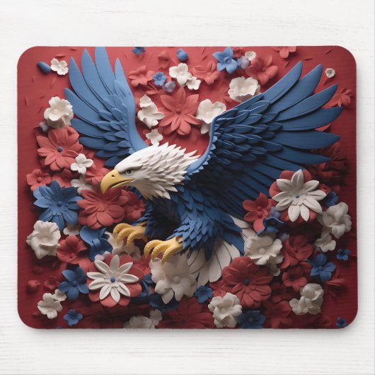 PATRIOTTISCHE RODE WITTE BLAUWE AMERIKAANSE ZEEARE MUISMAT (Voorkant)