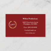 Patriottische rode witte blauwe ballonnen visitekaartje (Achterkant)