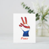 Patriottische rode witte blauwe Briefkaarten voor  (Staand voorkant)