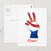 Patriottische rode witte blauwe Briefkaarten voor  (Voorkant / Achterkant)