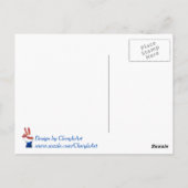 Patriottische rode witte blauwe Briefkaarten voor  (Achterkant)