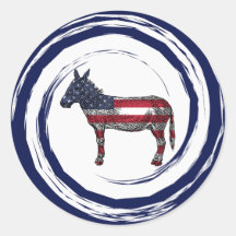 Patriottische Rode Witte Blauwe Ezel