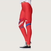 Patriottische Rode Witte Blauwe Leggings – USA Ste (Links)