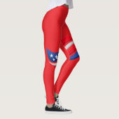 Patriottische Rode Witte Blauwe Leggings – USA Ste (Rechts)