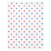 Patriottische rode witte blauwe polakvlek vakantie tafelkleed (Voorkant)