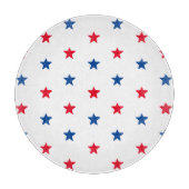 Patriottische rode witte blauwe sterren patroon le snijplank (Voorkant)