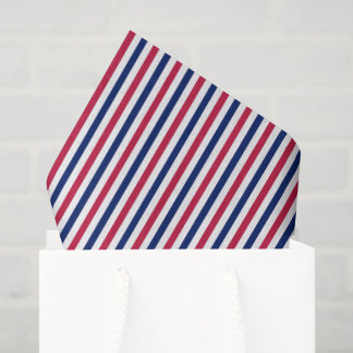 patriottische rode witte blauwe strepen usa cadeau tissuepapier