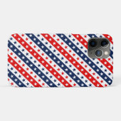 Patriottische Rode, Witte & Blauwe USA-sterren en Case-Mate iPhone Case (Achterkant (horizontaal))