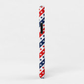 Patriottische Rode, Witte & Blauwe USA-sterren en Case-Mate iPhone Case (Achterkant/rechts)