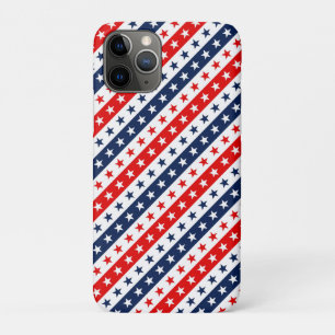 Patriottische Rode, Witte & Blauwe USA-sterren en Case-Mate iPhone Case