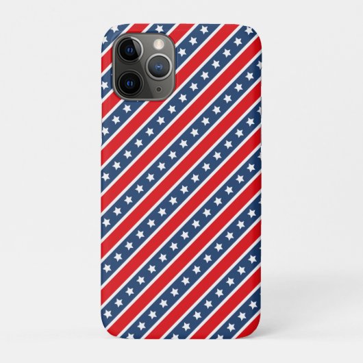 Patriottische Rode, Witte & Blauwe USA Sterren & S Case-Mate iPhone Case (Achterkant)