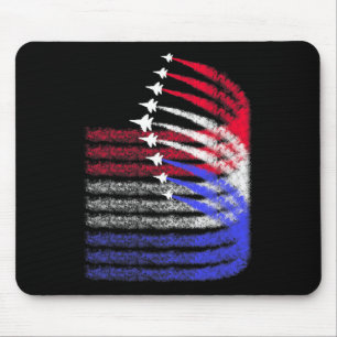 Patriottische Rode Witte Blauwe Vlag Van De VS Gev Muismat