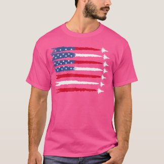 Patriottische Rode Witte Blauwe Vlag Van De Vs Gev T-shirt