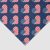Patriottische Rode, Witte & Blauwe Vlag van de VS Tissuepapier (Detail)