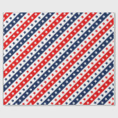 Patriottische rode, witte en blauwe Amerikaanse st Cadeaupapier (Vlak)