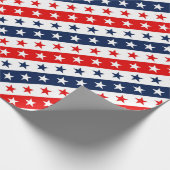 Patriottische rode, witte en blauwe Amerikaanse st Cadeaupapier (Hoek)