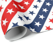 Patriottische rode, witte en blauwe Amerikaanse st Cadeaupapier (Rol Hoek)